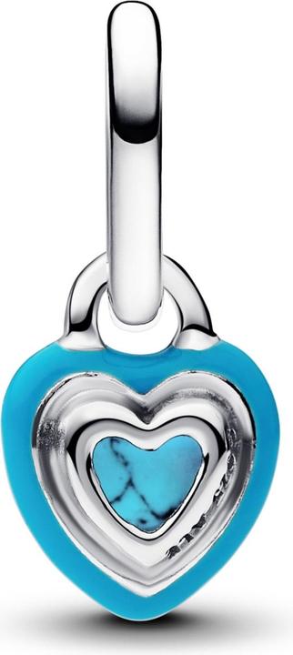 Image du produit Pandora Charm mini pendentif coeur de couleur turquoise (Argent 925)