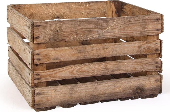 Image du produit Natura Punto Lot de 4 caisses en bois décoratives (50.5 x 41 x 31.5 cm)