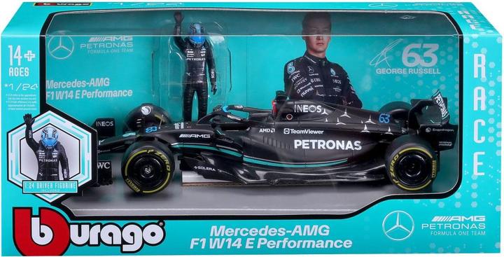 Immagine prodotto Bburago Mercedes-AMG F1 W14 E Perf. 2023 con figura 1/24