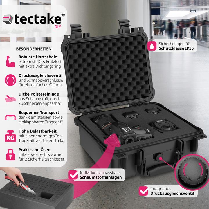Image du produit tectake Coffret photo universel (Mallette photo, 8.90 l)