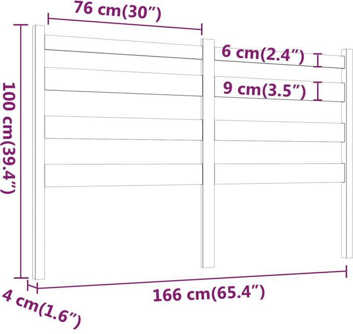 Image du produit VidaXL Bonar (166 x 4 x 100 cm)