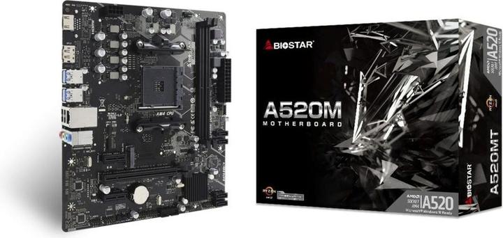 Actual product image Biostar A520MT (AM4, AMD A520, mATX)