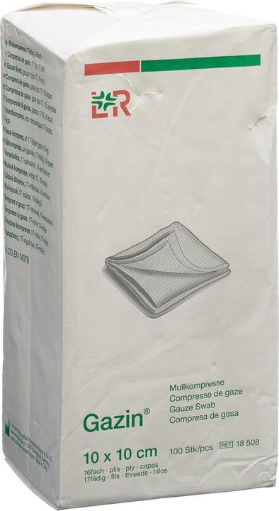 Produktbild Gazin Mullkompressen 10x10cm 16-fach unsteril