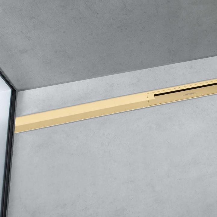 Actual product image hansgrohe HG shower channel RainDrain Flex kb. free installation 900mm polished gold (900 mm)