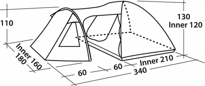 Produktbild Easy Camp Corona 300 (Kuppelzelt, 4.30 kg, 3 Personen)