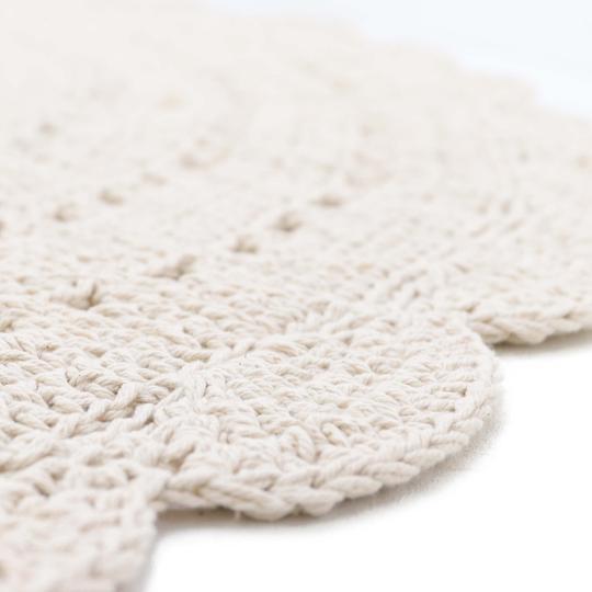 Image du produit Nattiot Tapis au crochet Alma Ecru (150 x 150 cm)