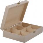 Image du produit Rayher Boîte à thé en bois, FSC Mix Credit, 6 compartimen