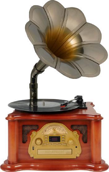 Ricatech RMC360 Classic Music Center BT met hoorn (Halbautomatisch)