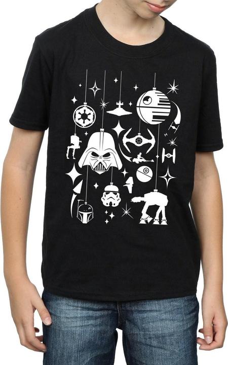 Actual product image Star Wars Boys Christmas Decorations T-Shirt (140, 146)