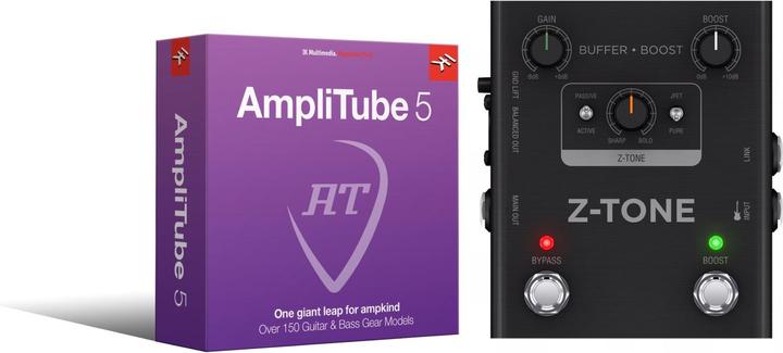 Immagine prodotto IK Multimedia Bundle Z-TONE Buffer Boost + AmpliTube 5 (Spigola, Chitarra)
