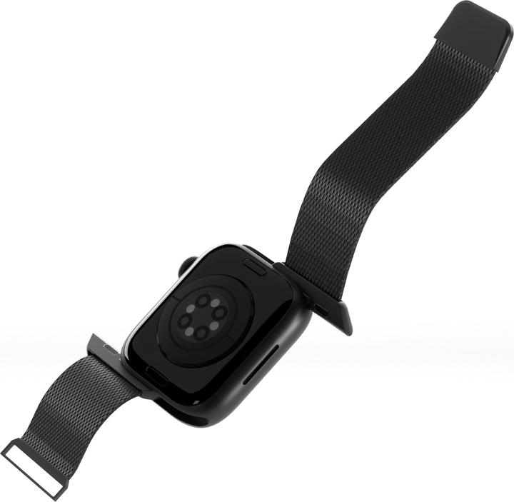 Produktbild Puro Milanese Magnetic Band - Pasek ze stali nierdzewnej do Apple Watch 42/44/45/49 mm (czarny) (49 mm, 42 mm, 44 mm, 45 mm, Stainless Steel)