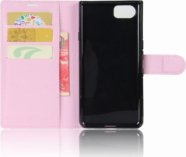 Actual product image Litchi leather book cover (KEYone)