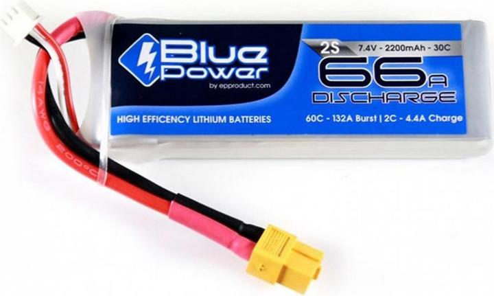 Produktbild EP BluePower LiPo-Akku 7.4V 2200mAh 30C (7.40 V, 2200 mAh)
