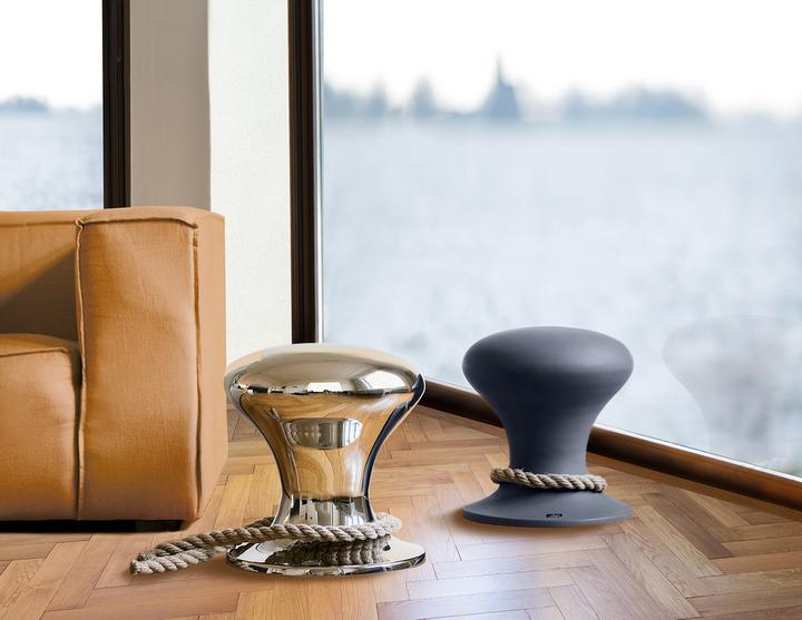 Actual product image Philippi Hamburger stool, glossy, polished