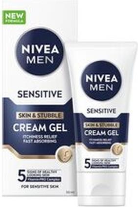 NIVEA Cream gel for sensitive skin and stubble Sensitive (Skin & Stubble Cream Gel) 50 ml (50 ml, Face gel)