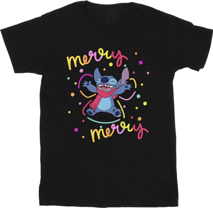Image du produit Disney - T-shirt LILO & STITCH MERRY RAINBOW - Homme (L)