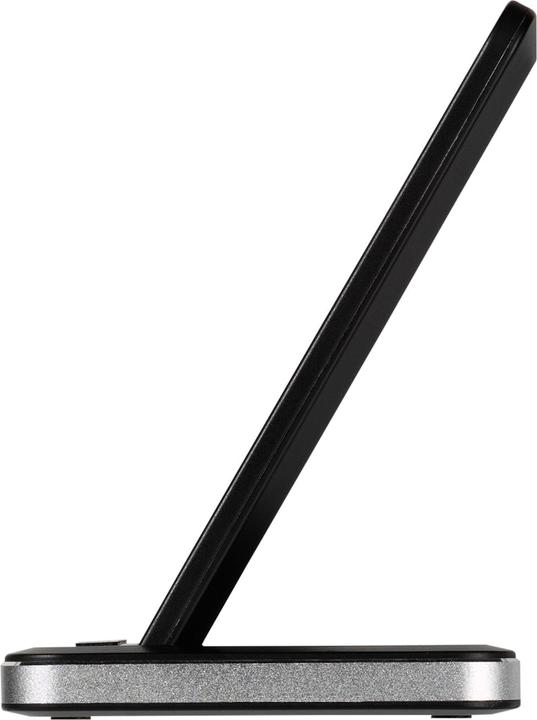 Produktbild Vivanco Induktiver QI Ladestand, ALU, 10W, inklusive Micro USB Ladekabel (10 W)