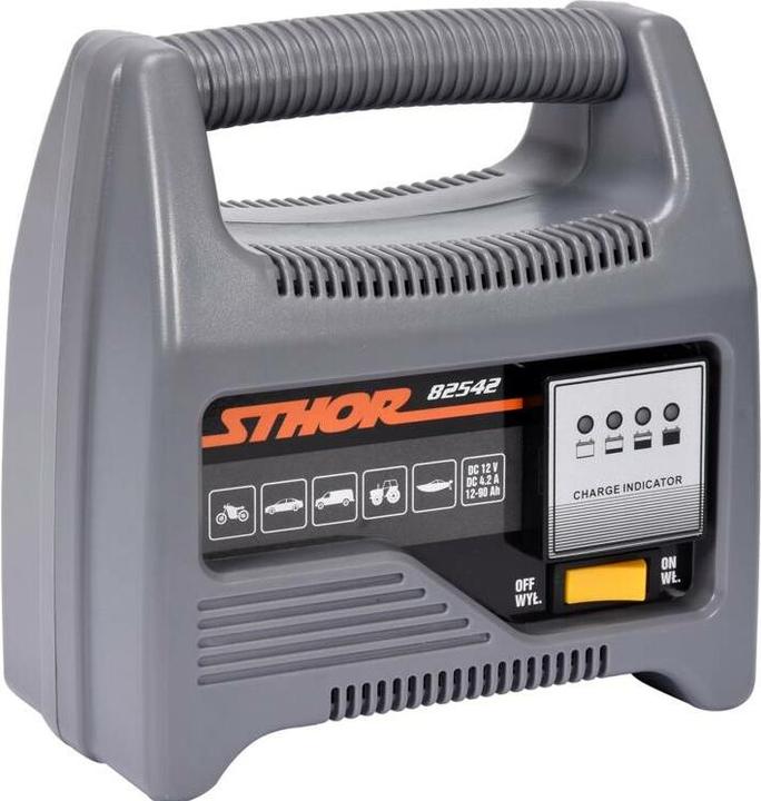 Toya STHOR Įkroviklis 12V 6A 90Ah LED (12V, 90 A)