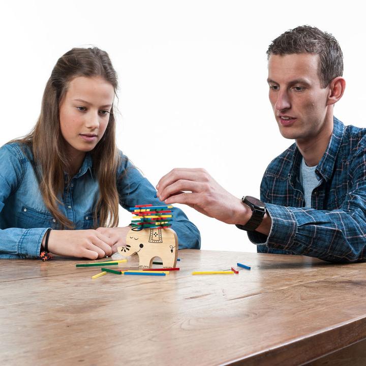 Actual product image Wooden Balance Game Elephant
