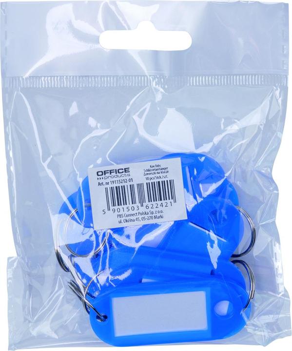 Image du produit Office Products Porte-clés, 50x20mm, 10 pièces, bleu