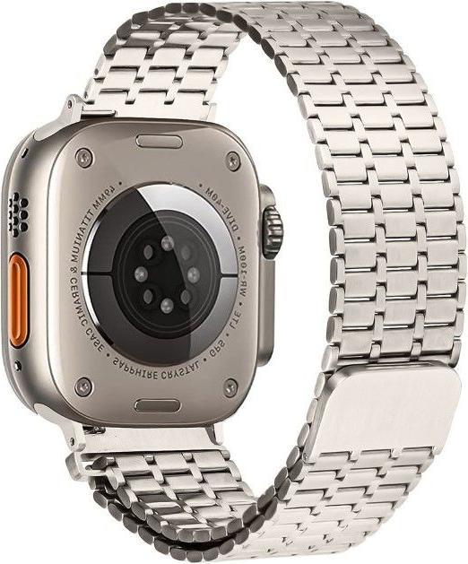 MU Classic Stainless Steel Series Edelstahl Armband (42 mm, 44 mm, 45 mm, 24 mm, Edelstahl, Apple Watch Series 1, Apple Watch Series 2, Apple Watch Series 3, Apple Watch Series 4, Apple Watch Series 5, Apple Watch Series 6, Apple Watch Series 7, Apple Watch Series 8, Apple Watch Series 9, Apple Watch SE)