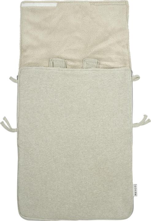 Produktbild Meyco Baby Fusssack Knit basic sand melange mit Klettverschluss