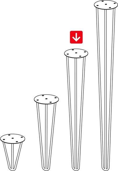 Actual product image Werkstarck Table feet