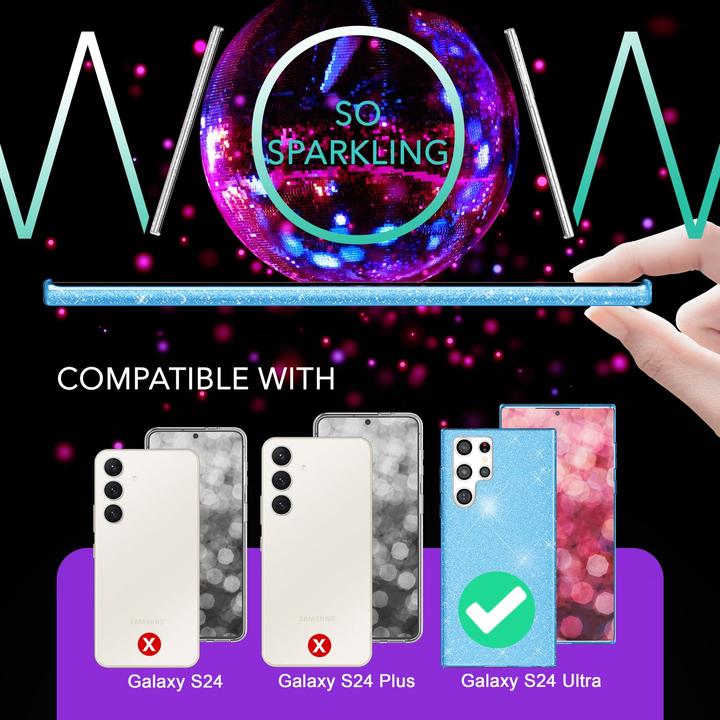 Produktbild Nalia Glitzer Hybrid Hülle (Samsung Galaxy S24 Ultra)
