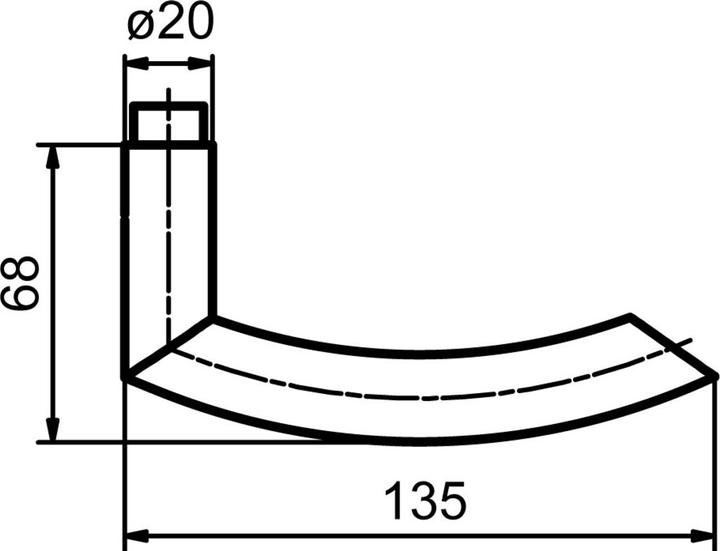 Produktbild Glutz Türdrücker 5052 Biel (Türgriff)