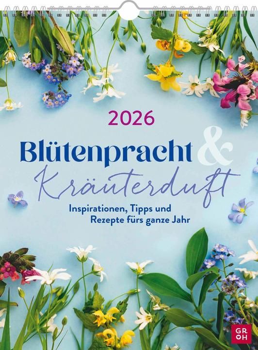 Image du produit Wochenkalender 2026: Blütenpracht und Kräuterduft (14 x 21 cm, Couverture rigide, Allemand)