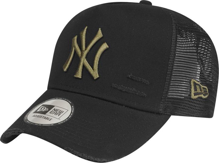 New Era Mesh Trucker Cap DISTRESSED New York Yankees schwarz