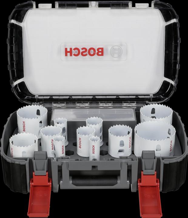 Image du produit Bosch Professional Zubehör Jeu de scies cloche Universal Progressor bois + métal (20 mm, 22 mm, 25 mm, 32 mm, 35 mm, 40 mm, 44 mm, 76 mm, 60 mm, 51 mm, 64 mm)
