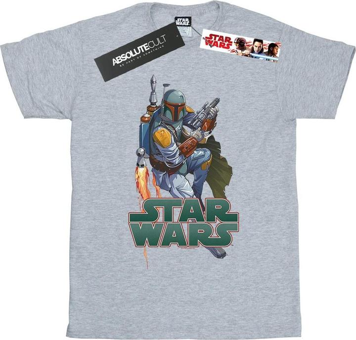 Star Wars Boba Fett Fired Up TShirt (XXL)