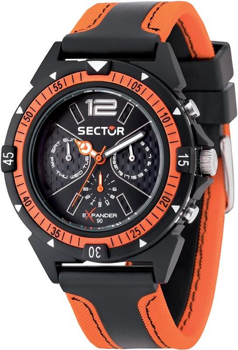 Produktbild Sector Expander 90 44mm Mul.Black Dial Black St (Analoguhr, Chronograph, 44 mm)