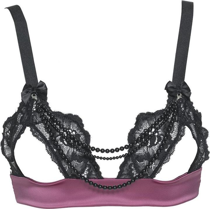 Produktbild Les Jupons de Tess Swarovski pearls open bra (S)