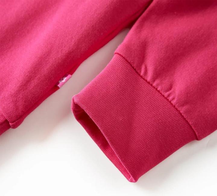 Actual product image VidaXL Children's sweatshirt bright pink 116,Material: 95 % cotton. 5 (116)