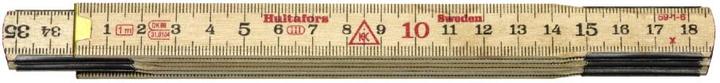 Actual product image Hultafors Tommestok 1 m 6 led trae - 59-1-6, 100204 (M)