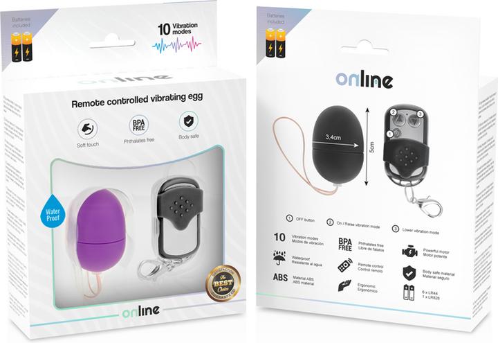 Immagine prodotto Online Uovo vibrante con telecomando, taglia S