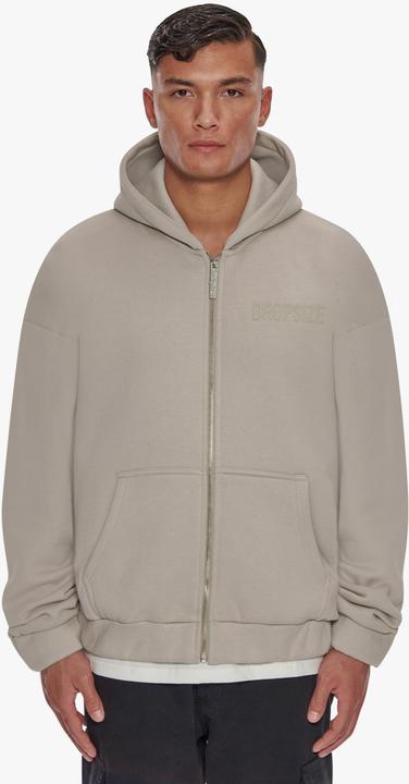Actual product image Dropsize Heavy Oversize HD Print Zip Hoodie - 124663 (M)