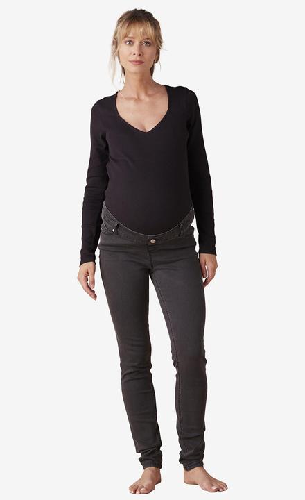 Actual product image Envie de Fraise Skinny-Umstandsjeans, Seamless-Bund WATERLESS, Bundweite verstellbar (34)