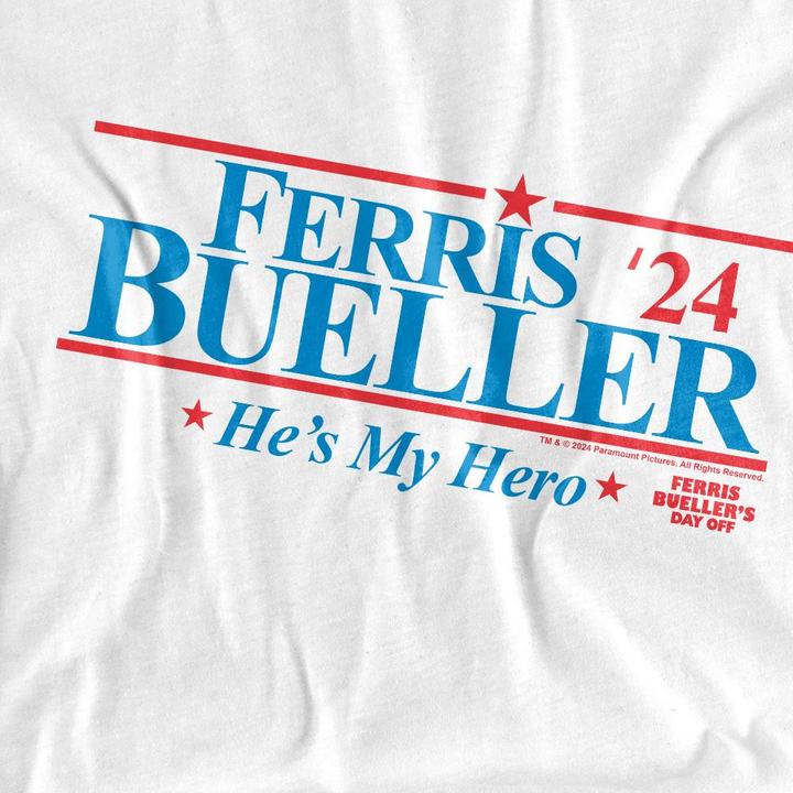 Actual product image Ferris Bueller´s Day Off Mens 2024 President T-Shirt (XXL)