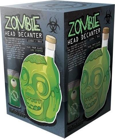 Actual product image Bunkerbound Zombie Head Drink Decanter