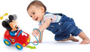 Actual product image Clementoni Baby Mickey Pull Along Car, Mickey, 10 month(s), 4 wheel(s), Multicolour