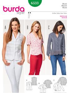 Actual product image Pattern blouse shawl collar