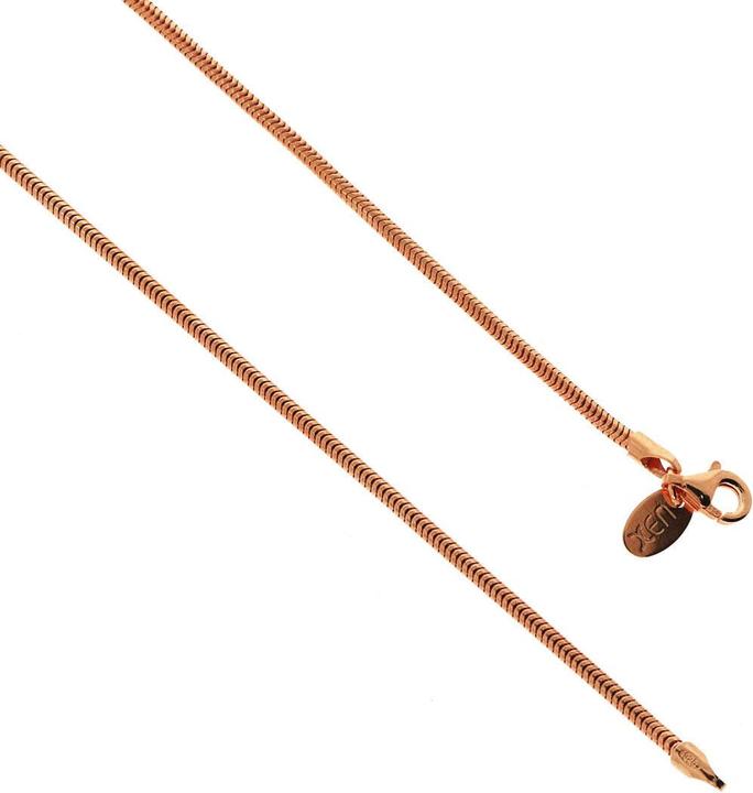 Produktbild Xen Schlangenkette 42 cm lang aus 925 Silber rosevergoldet (925 Sterling Silber, 42 cm)