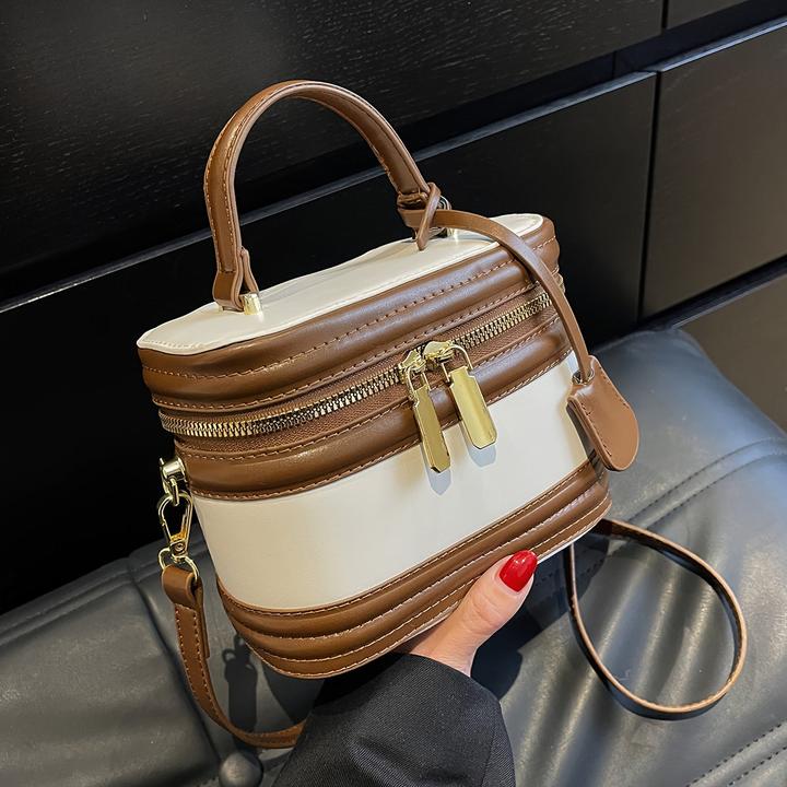 Produktbild Only-Bags.Store Elegante Messenger Bag, verstellbarer Riemen, Reissverschluss, Polyester gefüttert, Randfarbe