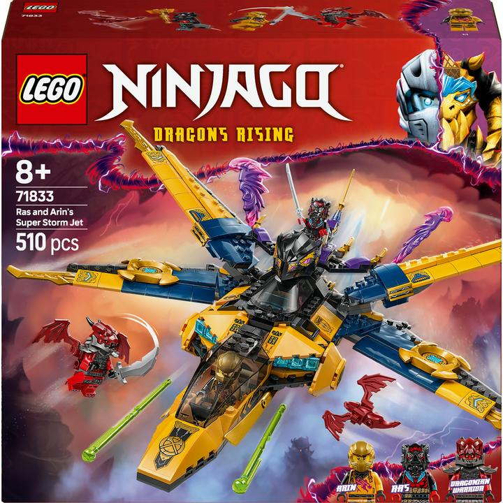 Produktbild LEGO Ras und Arins Super-Sturmflieger (71833, LEGO Ninjago)