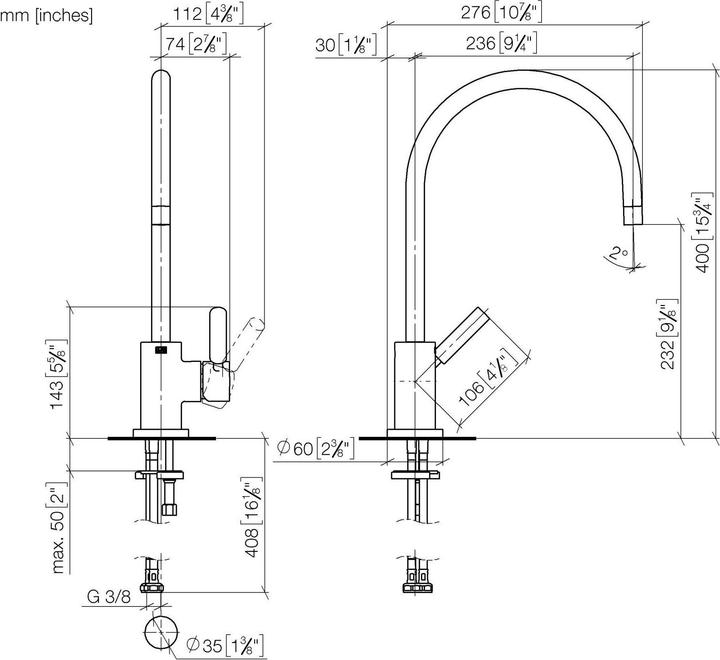 Actual product image Dornbracht 33815888-33 Single-lever mixer Tara Classic