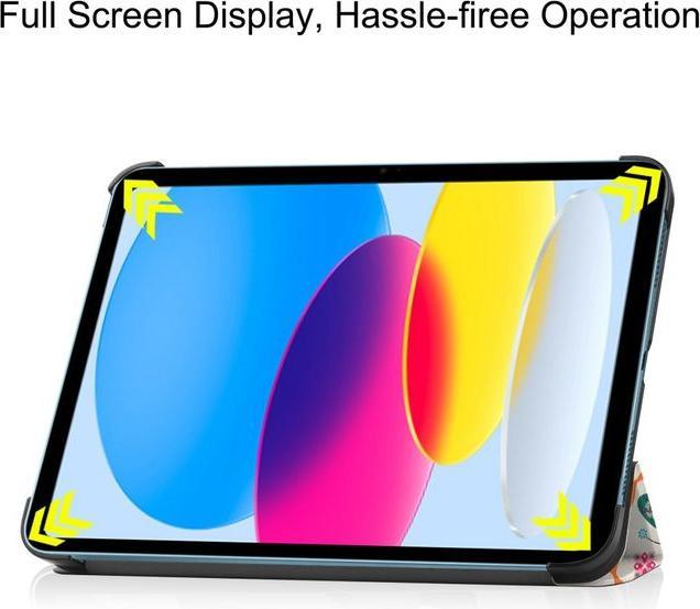 Produktbild MU Style Dreifach faltbare Hülle mit Muster (iPad 2025 (11. Gen), iPad 2022 (10. Gen))