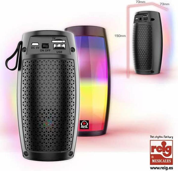 Immagine prodotto Reig Bluetooth-Lautsprecher USB 5 W 16 x 8,2 x 8,2 cm